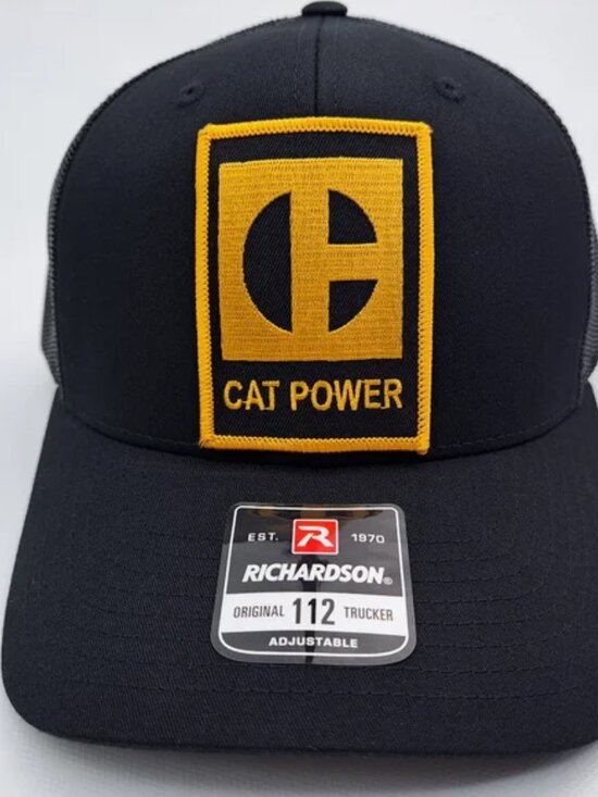 Retro Heavy Machinery Cat Diesel Power Embroidered Patch Richardson 112 Trucker main image 4